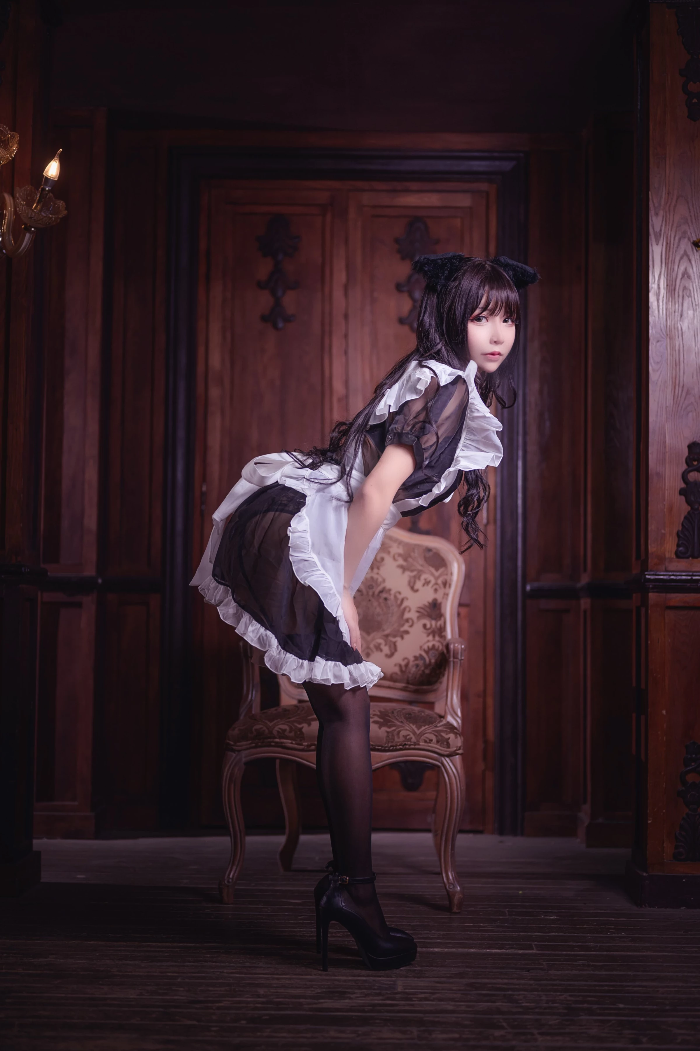 抱走莫子 - 猫耳透明女仆 [44P]