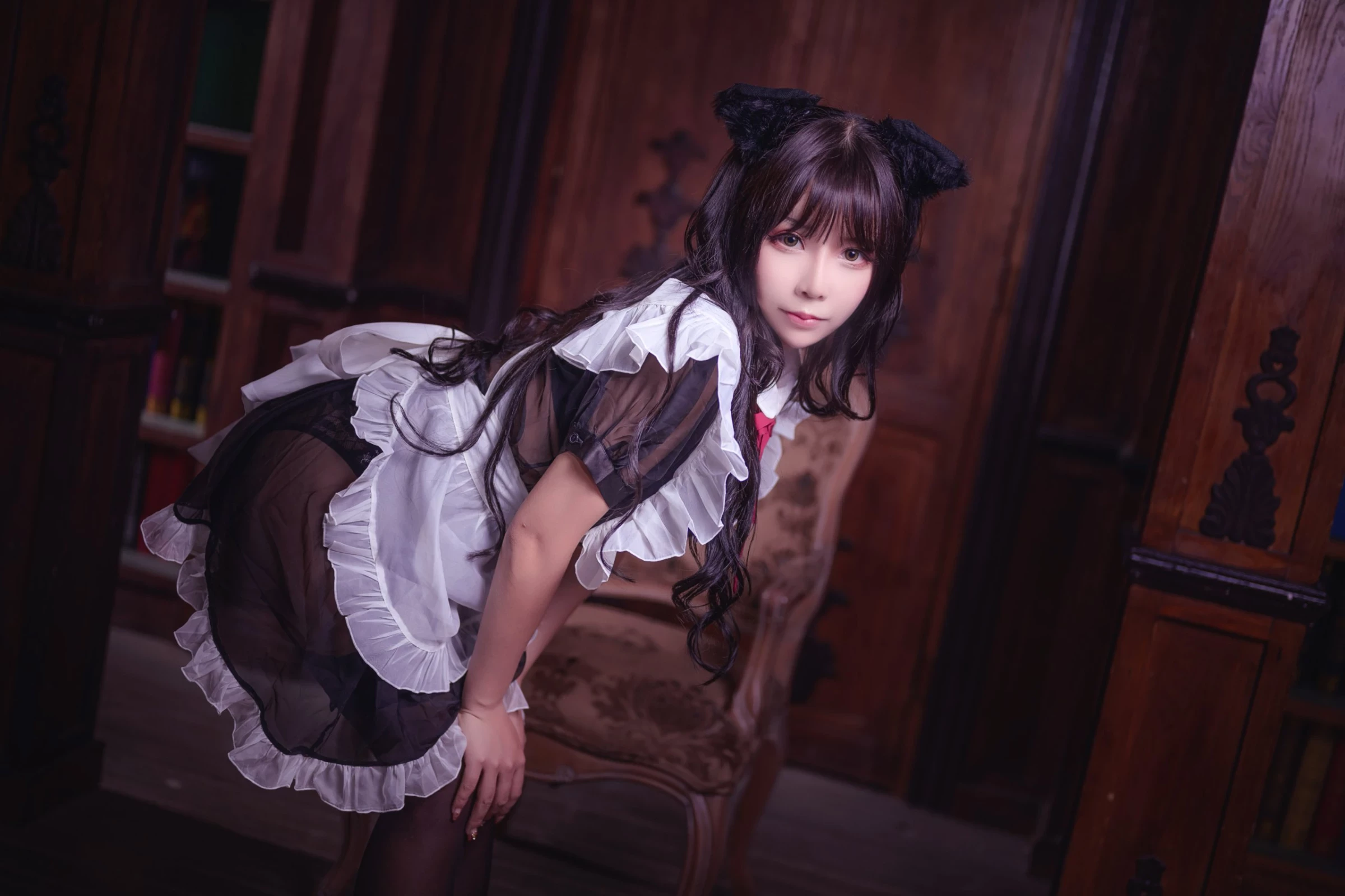 抱走莫子 - 猫耳透明女仆 [44P]
